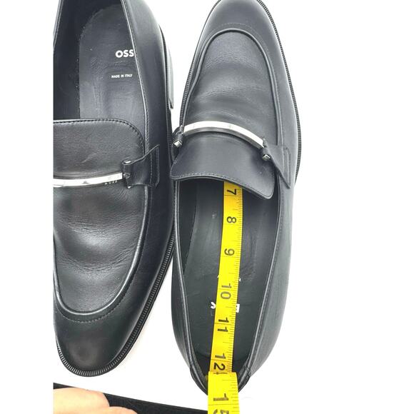 BOSS LEATHER LOAFERS WITH BRANDED HARDWARE MEN’s 9 - Picture 15 of 16